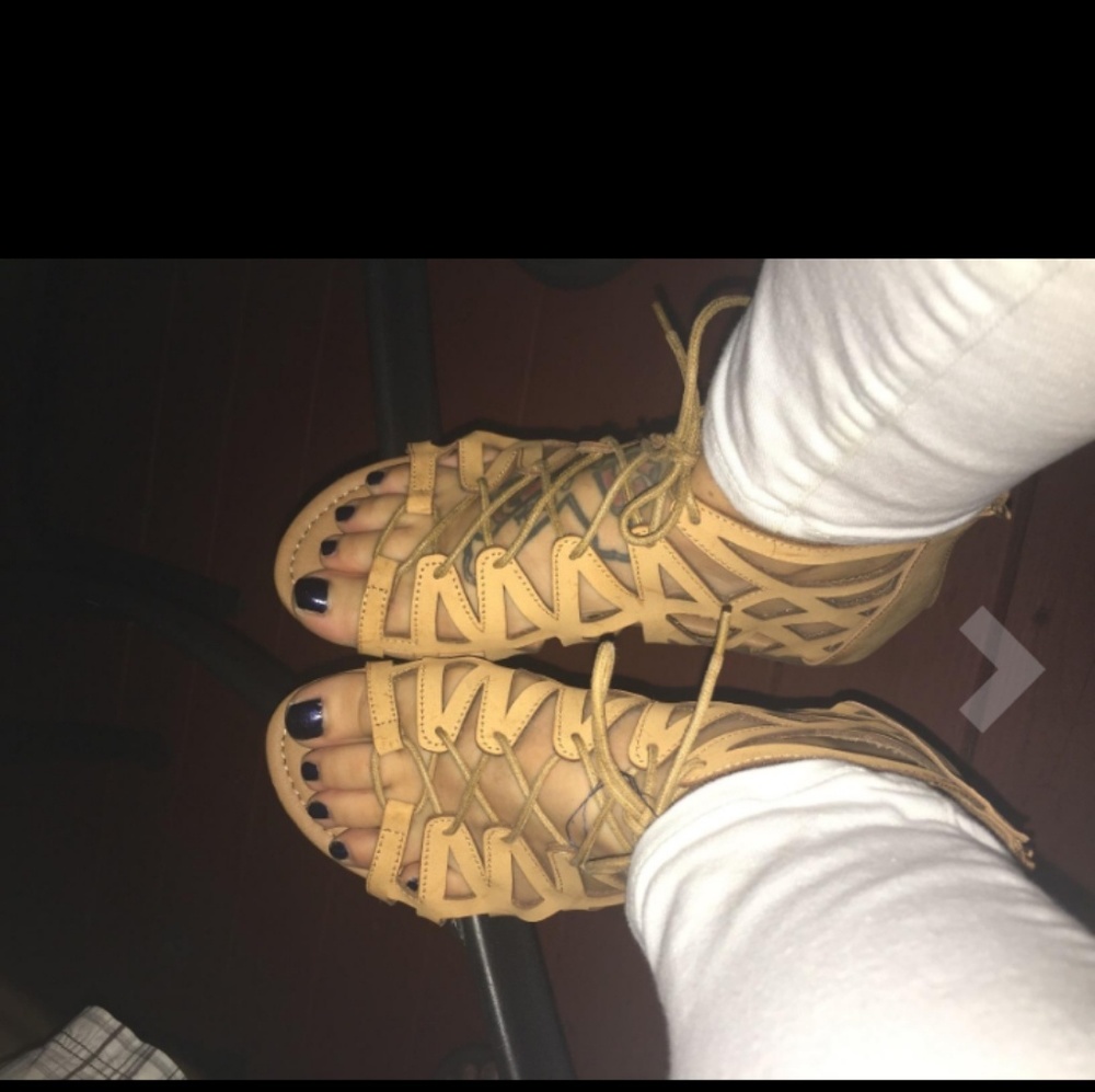 Lace up sandals
